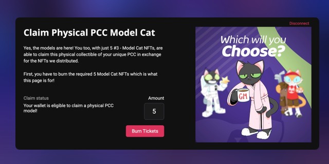 Physical PCC Model Cat Claim